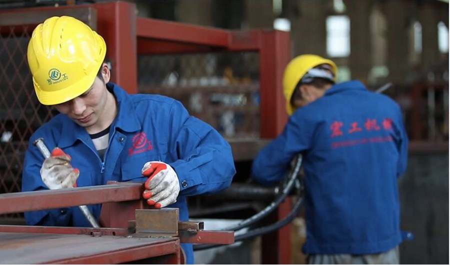 Mechanical welding of bricks